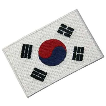 South Korea Flag Embroidered Patch for All Occasions