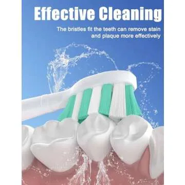 Toothbrush Replacement Heads for Philips Sonicare ProtectiveClean DailyClean Electric Toothbrush Head 1 2 Series Plaque Control Gum 4100 5100 C1 C2 G2 Snap-on, 10 Pack