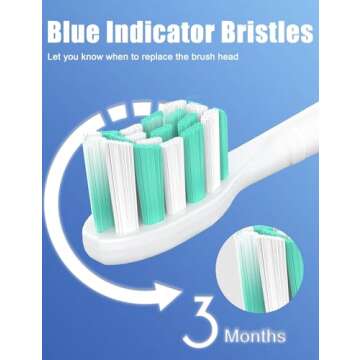 Toothbrush Replacement Heads for Philips Sonicare ProtectiveClean DailyClean Electric Toothbrush Head 1 2 Series Plaque Control Gum 4100 5100 C1 C2 G2 Snap-on, 10 Pack