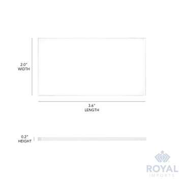 Royal Imports Place Cards Clear Acrylic Blank Plates, Table Seating Number Tiles, Custom Setting DIY Guest Name Signs Decor, Wedding, Reception, Party, Banquet, Dinner, Birthday - Rectangle - 20 pcs