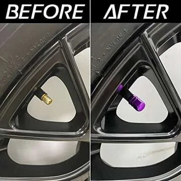 JUSTTOP Tire Valve Stem Caps - 12pcs Durable & Stylish