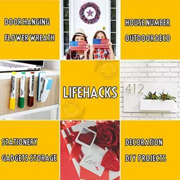 CZoffpro Double Sided Tape Heavy Duty - Clear Mounting Adhesive Two Tape, Transparent Strong Removable Stick Wall Strips Picture Carpet - Arts & Crafts Tape