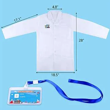 Kids Science Experiments Kit with Lab Coat for Fun Learning