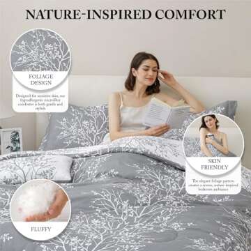 Spirit Linen Beauiful and Cozy Comforter Set Bedding Collection Baby Soft Texture Plush Bed Blanket Comforters (Black, King)