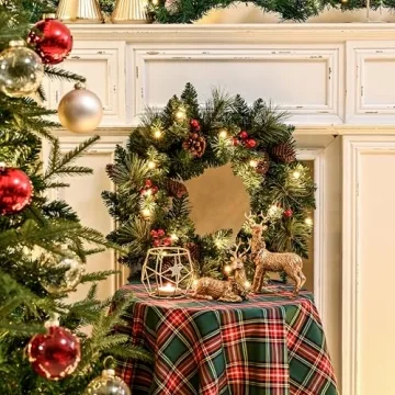 AOMOONOA Gold Reindeer Christmas Decoration for Home Decor