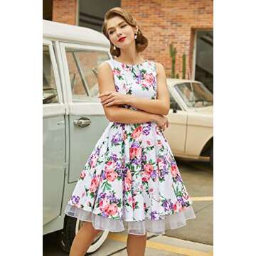 GRACE KARIN Women Petticoat Skirt 50s Dress Tutu Half Slips Small 2 Pack