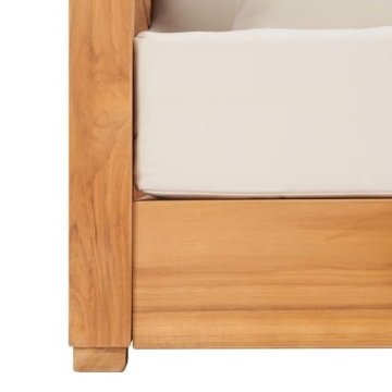 Stylish Brazilian Teak Outdoor Sofa for Luxury Comfort