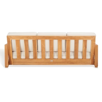 Stylish Brazilian Teak Outdoor Sofa for Luxury Comfort