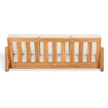 Stylish Brazilian Teak Outdoor Sofa for Luxury Comfort