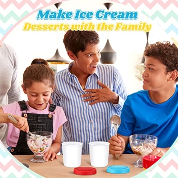 Nuanchu 18 Ice Cream Containers Reusable with Lids