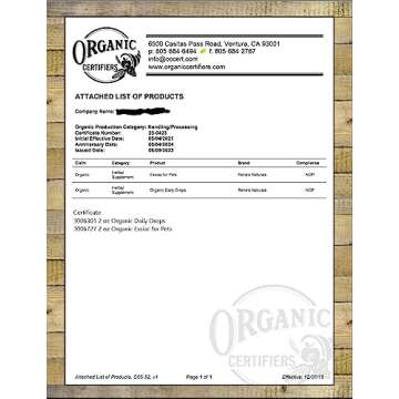 Essiac for Pets | USDA Organic | Daily Drops for Immune Support and Longevity | Pre-Measured Dropper | Alcohol Free Concentrated Formula | 2oz (59ml)