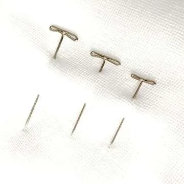 YEEPSYS 100 Pack Mannequin Wig Pins, 1.25 Inch T Hair Pins for Mannequin Head, Professional Styling Clip for Making and Display Wigs, Clothes