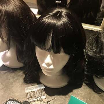 YEEPSYS 100 Pack Mannequin Wig Pins, 1.25 Inch T Hair Pins for Mannequin Head, Professional Styling Clip for Making and Display Wigs, Clothes