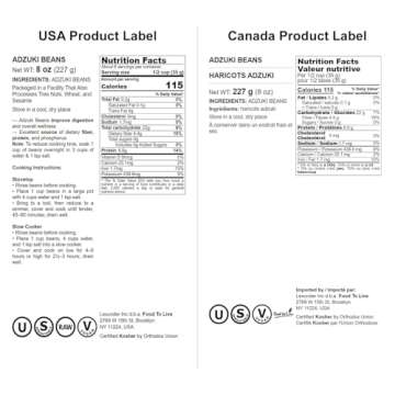 Food to Live Adzuki Beans, 8 Ounces - Whole Dried Azuki Beans (Red Mung Beans), Raw, Vegan, Kosher, Sproutable, Bulk. Perfect for Red Bean Paste, and Asian Dishes.