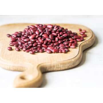 Food to Live Adzuki Beans, 8 Ounces - Whole Dried Azuki Beans (Red Mung Beans), Raw, Vegan, Kosher, Sproutable, Bulk. Perfect for Red Bean Paste, and Asian Dishes.