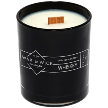 Wax and Wick 12oz Scented Candle - Masculine Scented Gift for Men, Made in USA