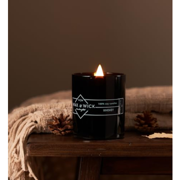 Bold Masculine Scented Candle for Men, 100% Soy Wax