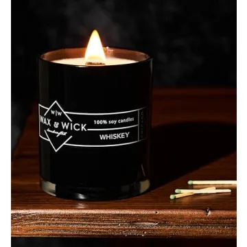 Bold Masculine Scented Candle for Men, 100% Soy Wax