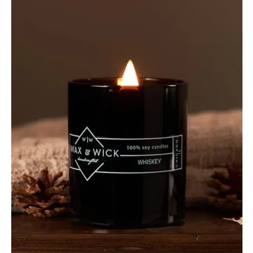 Bold Masculine Scented Candle for Men, 100% Soy Wax