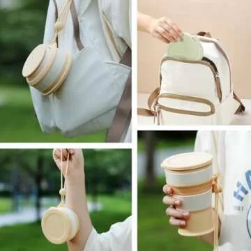 MANMOON Collapsible Travel Cups for Camping and Hiking