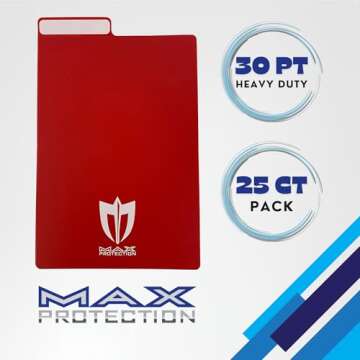 50ct Max Pro Comic Book Dividers - Red - Innovative Flex Fold Tabs