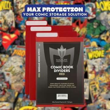 Max Pro 50ct Comic Book Dividers with Flex Tabs