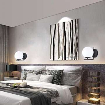 JAGEZ Mid-Century Modern Wall Sconce Light