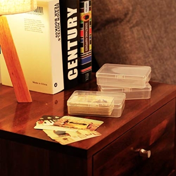 SATINIOR 12 Pack Clear Plastic Storage Boxes for Beads and Crafts