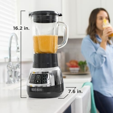 BLACK+DECKER Quiet Blender with Personal Cyclone Jar