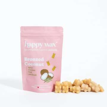 Happy Wax Beach Mix Collection Scented Natural Soy Wax Melts – 6 Total Oz. of Scented Wax Melts, Collection Includes Pink Lemonade, Sea Salt and Sage, and Bronzed Coconut