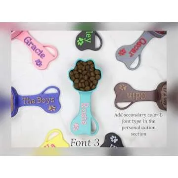 Personalized Dog Food Scoop Custom Scooper Pet Kibble Scoop Food Dispenser Dog Measuring Cup Custom Pet Accessories Gift Idea For Dog Lover (5.33oz - 2/3 Cup)