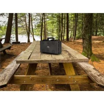 Monoprice Weatherproof Hard Case - 22 x 14 x 8 Inches, With Customizable Foam, Shockproof, IP67, Ultraviolet And Impact Resistant Material, Black - Pure Outdoor Collection