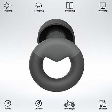 JUSTRVN Ear Plugs for Sleeping with 8 Ear Tips