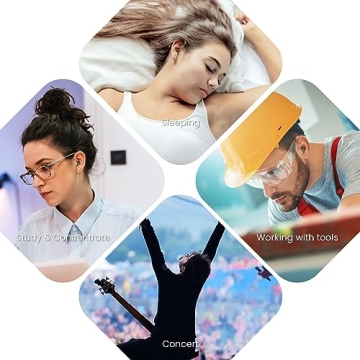 JUSTRVN Ear Plugs for Sleeping with 8 Ear Tips