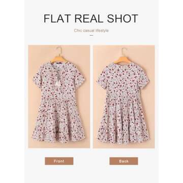  Dokotoo Women's Flowy Babydoll Summer Dress in Khaki