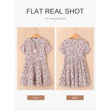  Dokotoo Women's Flowy Babydoll Summer Dress in Khaki