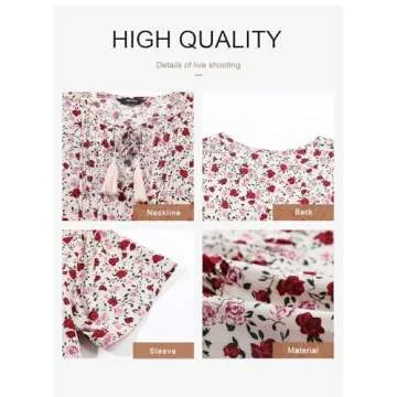  Dokotoo Women's Flowy Babydoll Summer Dress in Khaki