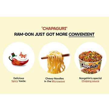 Nongshim Spicy Korean Noodles - 6 Convenient Bowls