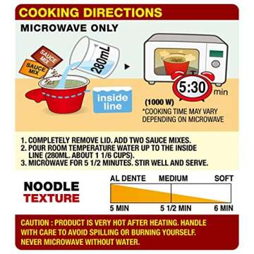 Nongshim Spicy Korean Noodles - 6 Convenient Bowls