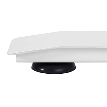 Seville Classics Airlift Electric Height Adjustable Desk with Glass Top