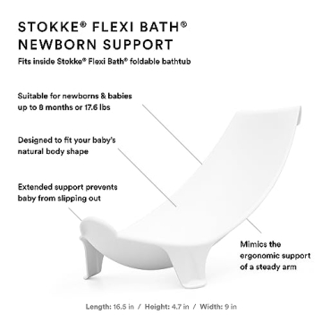 Stokke Flexi Bath Bundle - Foldable Baby Tub for All Ages