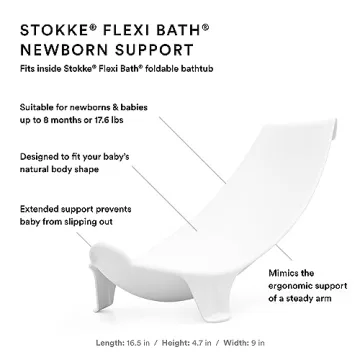 Stokke Flexi Bath Bundle - Foldable Baby Tub for All Ages