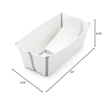 Stokke Flexi Bath Bundle - Foldable Baby Tub for All Ages