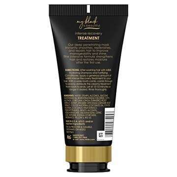 MY BLACK IS BEAUTIFUL Golden Milk Intense Recovery Hair Treatment, 5.7 Fl Oz - Deep Conditioning Mas...