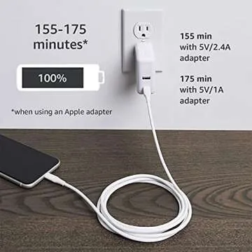 Amazon Basics 6ft USB-A to Lightning Cable for iPhone, iPad
