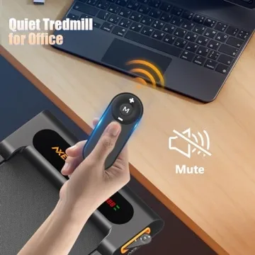 AXEFIT Quiet Treadmill Under Desk - Compact & Powerful