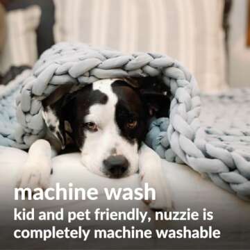 Nuzzie Chunky Knit Blanket - Eco-Friendly Comfort