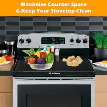 TOYOOSKY Silicone stove top covers guard for electric stove