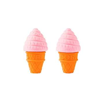 Ice Cream Pencil Erasers Cute Shaped Classroom Rewards Party Favors (48 Pack)