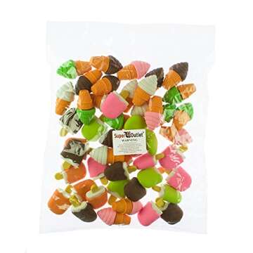 Ice Cream Pencil Erasers Cute Shaped Classroom Rewards Party Favors (48 Pack)